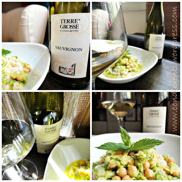 Zuppa di ceci e zucchine e Sauvignon